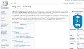 
							         King Saud University - Wikipedia								  
							    