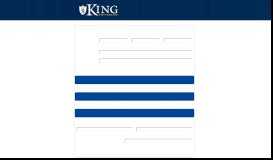 
							         King University Student Application: King Portal								  
							    