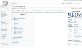 
							         King University - Wikipedia								  
							    