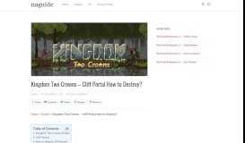 
							         Kingdom Two Crowns - Cliff Portal How to Destroy? - Naguide								  
							    