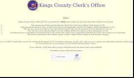 
							         Kings County Clerk - New York State Unified Court System								  
							    