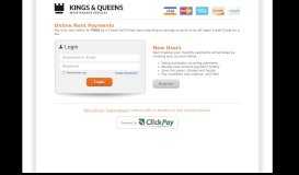 
							         Kings & Queens | Online Rent Payments - ClickPay								  
							    