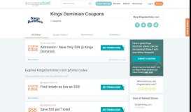 
							         Kingsdominion.com Coupon Codes - Save w/ June 2019 Coupons								  
							    