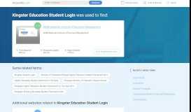 
							         Kingster Education Student Login at top.accessify.com								  
							    
