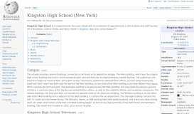 
							         Kingston High School (New York) - Wikipedia								  
							    