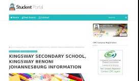 
							         kingsway secondary school, kingsway benoni ... - Student Portal								  
							    