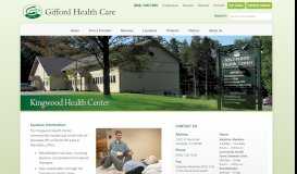 
							         Kingwood Health Center, Randolph, VT: physical therapy, diabetes ...								  
							    
