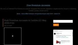 
							         Kink Premium Accounts & Cookies - Free Premium Accounts								  
							    
