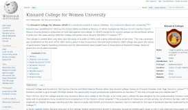 
							         Kinnaird College for Women University - Wikipedia								  
							    