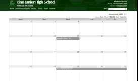
							         Kino Junior High School » Calendar - Mesa Public Schools								  
							    