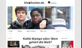 
							         kinofenster.de – das Online-Portal für Filmbildung								  
							    