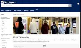
							         Kiosk Computing — Actineon								  
							    