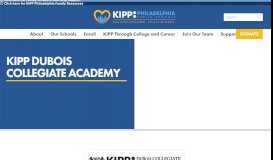 
							         KIPP DuBois Collegiate Academy – KIPP Philadelphia Schools								  
							    