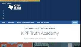 
							         KIPP Truth Academy - Kipp DFW								  
							    
