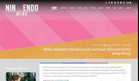 
							         Kirby Japanese site sees a full overhaul, welcome to the Kirby Portal ...								  
							    