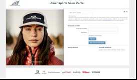 
							         Kirjautumissivu - Amer Sports sales portal								  
							    