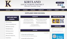 
							         Kirtland High School - Kirtland Local Schools								  
							    