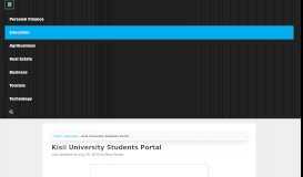 
							         Kisii University Students Portal • Urban Kenyans								  
							    