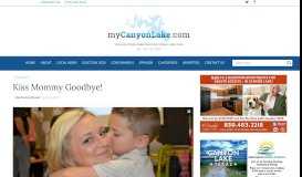 
							         Kiss Mommy Goodbye! | My Canyon Lake								  
							    