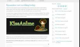
							         Kissanime not working today, Jan 2020 - Product Reviews Net								  
							    