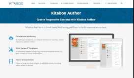 
							         Kitaboo Author | Cloud Based Authoring Platform ...								  
							    