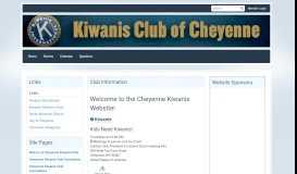 
							         Kiwanis Club of Cheyenne: Home Page								  
							    