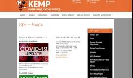 
							         KJH – Home – Junior High – Kemp ISD								  
							    