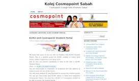 
							         KLMU Student Portal | Kolej Cosmopoint Sabah								  
							    