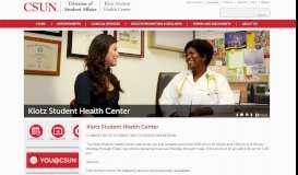 
							         Klotz Student Health Center | California State University, Northridge								  
							    