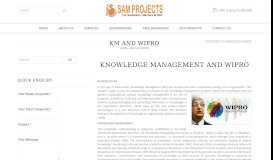 
							         KM and Wipro | Custom writing solutions for BBA, MBA and other ...								  
							    