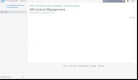 
							         KM Content Management - SCN Wiki - SAP.com								  
							    