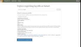 
							         Kmart Layoffs - TheLayoff.com								  
							    