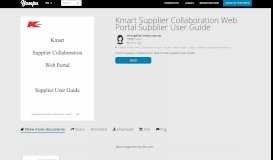 
							         Kmart Supplier Collaboration Web Portal Supplier User Guide - Yumpu								  
							    