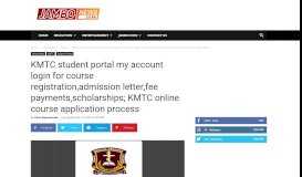 
							         KMTC student portal for course registration,admission letter ...								  
							    