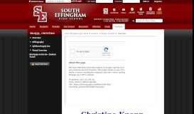 
							         Knapp, Christine / Overview - effinghamschools.com								  
							    