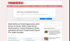 
							         KNEC KCPE Registration 2019 Online, Login Portal www.knec-portal ...								  
							    