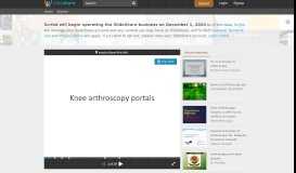 
							         Knee arthroscopy portals - SlideShare								  
							    