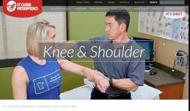 
							         Knee & Shoulder - St Cloud Orthopedics								  
							    