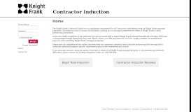 
							         Knight Frank Contractor Induction Portal - Home								  
							    