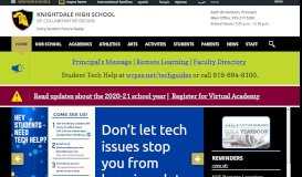 
							         Knightdale High School / Homepage - Wake County Public Schools								  
							    