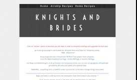 
							         Knights and Brides								  
							    
