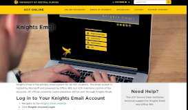 
							         Knights Email | UCF Online - University of Central Florida								  
							    
