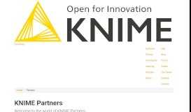 
							         KNIME Partners | KNIME								  
							    