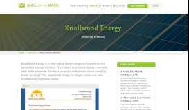 
							         Knollwood Energy sample e-newsletter | Mail on the Mark								  
							    