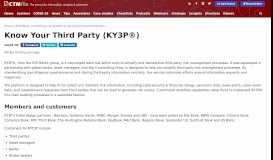 
							         Know Your Third Party (KY3P®) - CTMfile								  
							    