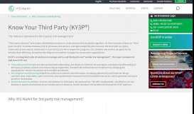 
							         Know Your Third Party (KY3P®) | IHS Markit								  
							    