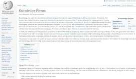 
							         Knowledge Forum - Wikipedia								  
							    