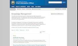 
							         Knowledge Management - DoN CIO - Navy.mil								  
							    