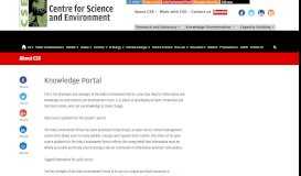 
							         Knowledge Portal - Centre for Science and Environment								  
							    