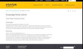 
							         Knowledge Portal: GetInfo - Intertek								  
							    